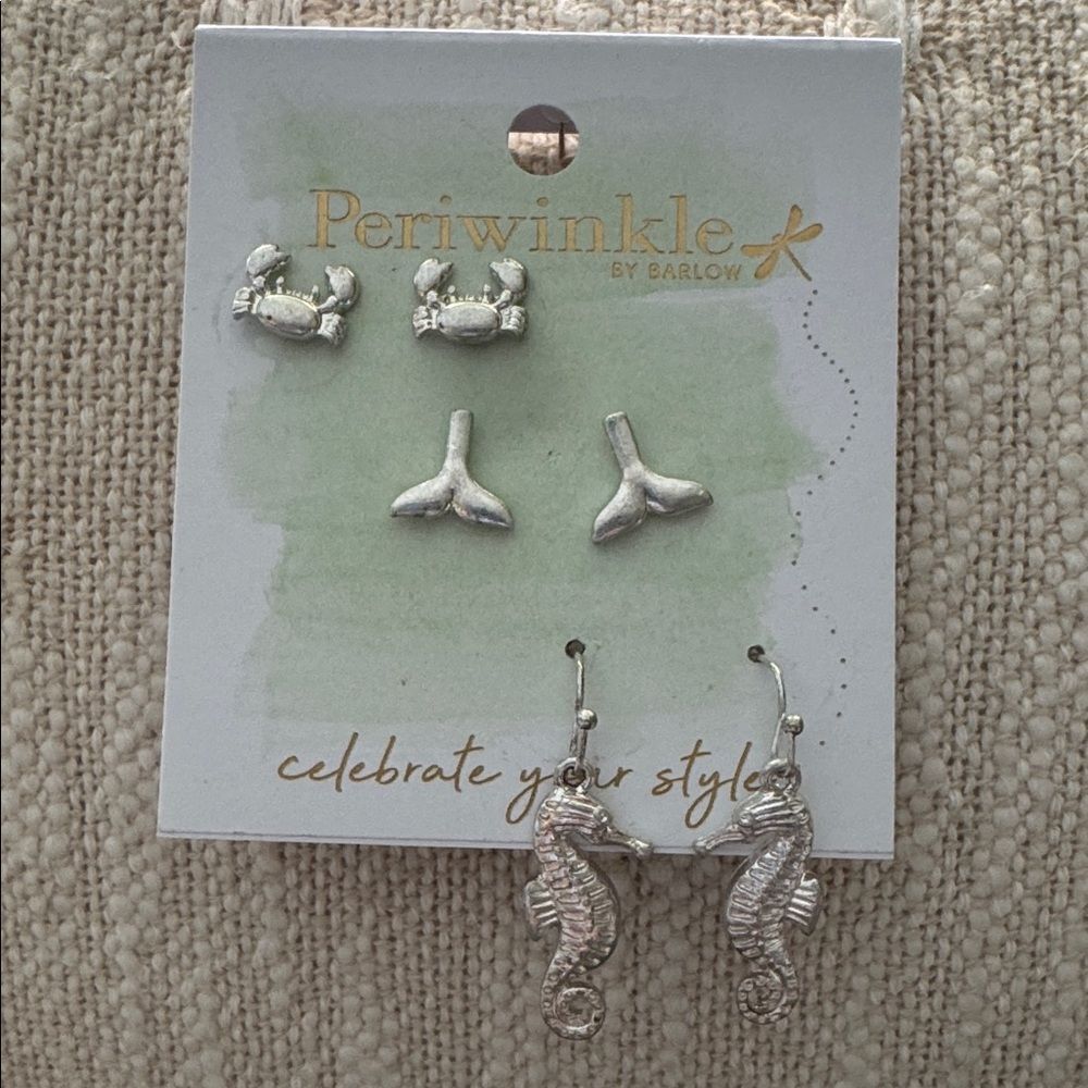 0416 Periwinkle by‎ Barlow Earrings & Necklace Set